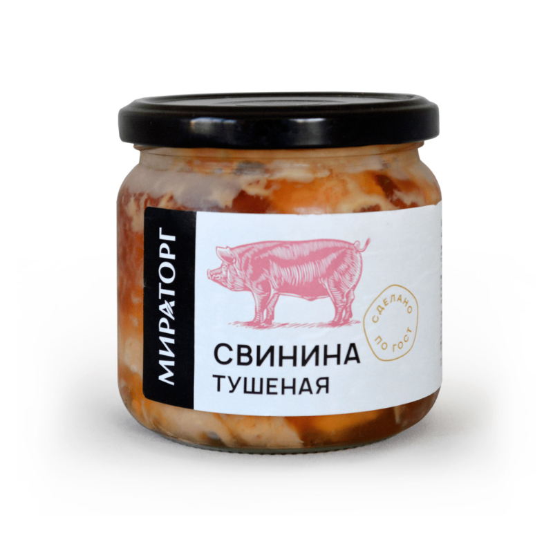 Свинина тушеная 350г стекло
