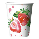 Стакан Булгари Грин 250мл 10шт Клубника