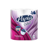 Бумаж.полотенца PAPIA DELUXE  белая 4слоя 2рулона
