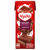 Коктейль молоч. Чудо 3%, 0,2л шоколад