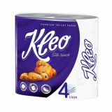 Туал.бумага Клео Silk Touch 4х сл. 4 рул. 