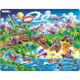 Игрушка Пазл Машины, корабли, поезда, самолеты NM7 