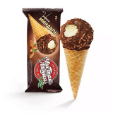 Мороженое Сахарная трубочка  пломбир ваниль с миндалем 90 г Чистая линия