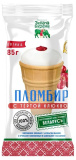 Мороженое пломбир вафельный стаканчик с клюквой 15% 85г Зелена Бурена 