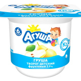 Творог Агуша 3,9% 100г груша
