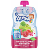 Пюре Агуша яблоко/малина/шиповник с 6-ти мес. 90г ДП
