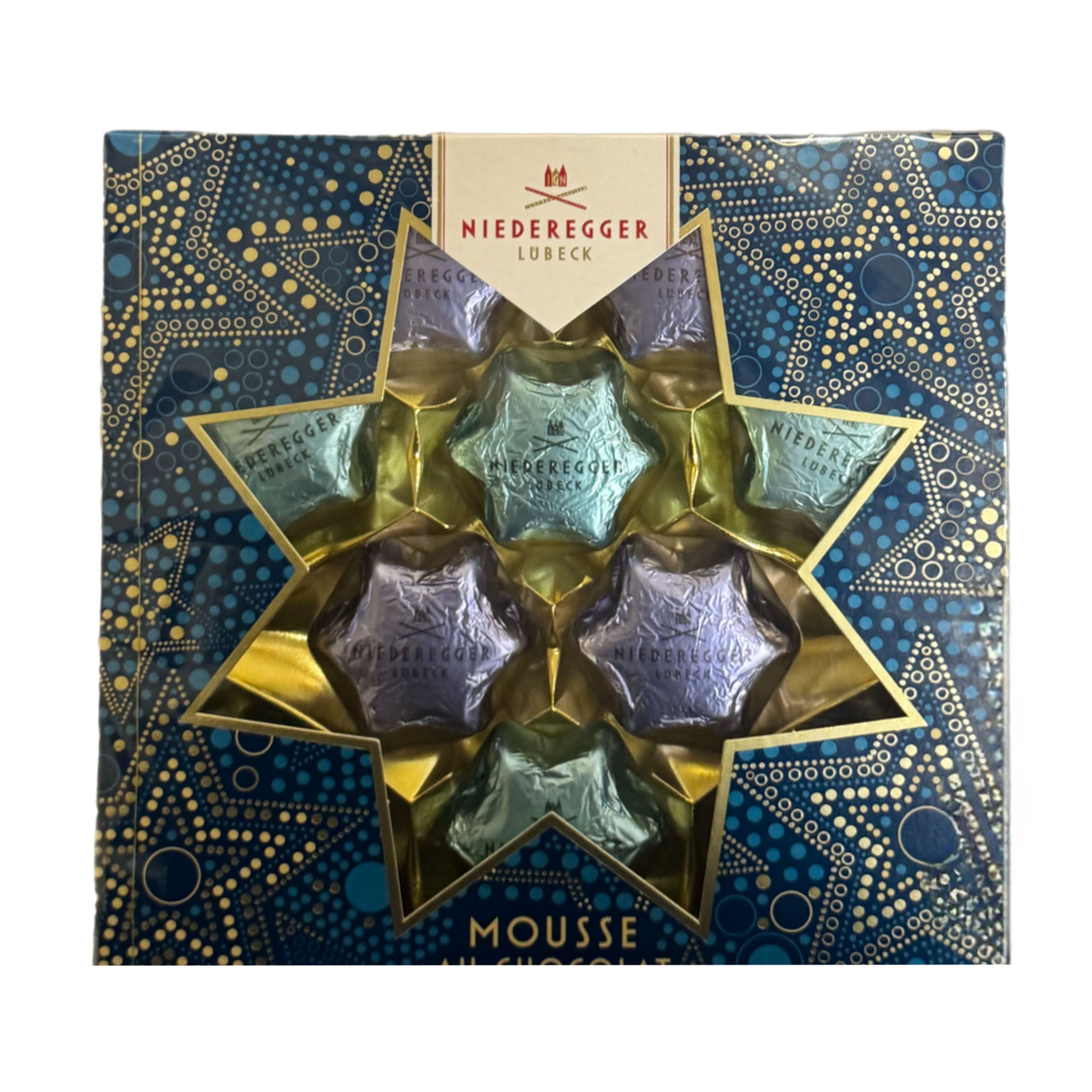 Конфеты Звезды с шоколадным муссом 125г Niederegger 20882
