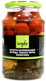 Ассорти овощное (огурцы,патисс.,кабачки,том.) 900г ст/б 