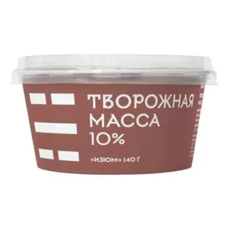 Творожная масса с изюмом 10% 140г стакан 