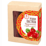 Пастила ягодная брусничная с кедровым орехом 100г Сибирский кедр М