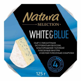 Сыр Natura Selection White&Blue с голубой плесенью 60% 125г