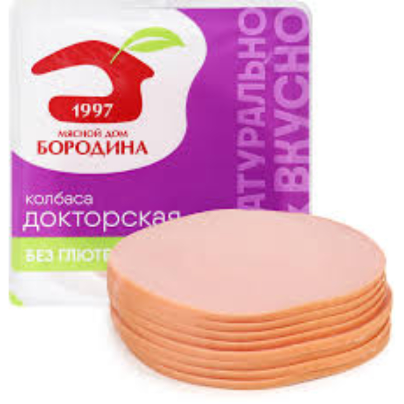 Колбаса вареная Докторская фибр. газ/у нарезка 190 г МДБ