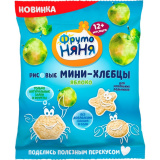 Мини-хлебцы Фрутоняня рисовые ягодный микс 30г Мини-хлебцы Фрутоняня рисовые ягодный микс 30г