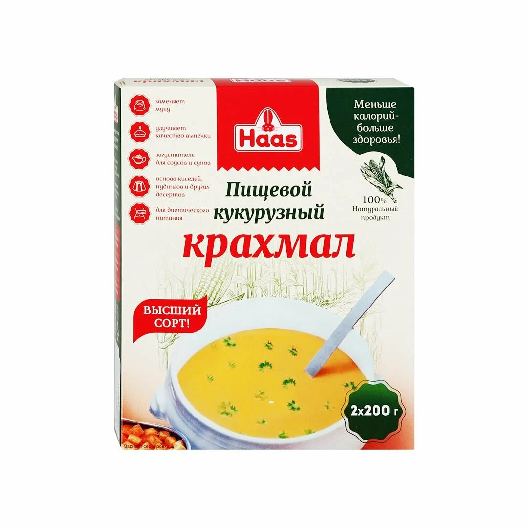 Крахмал кукурузный 400г  ХААС ТМ