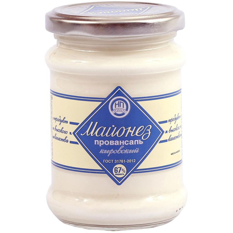 Майонез Принто провансаль Кировский 67% 430г