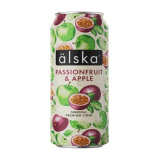 Сидр фруктовый Alska Яблоко/маракуйя 4,0% 0,44л ж/б
