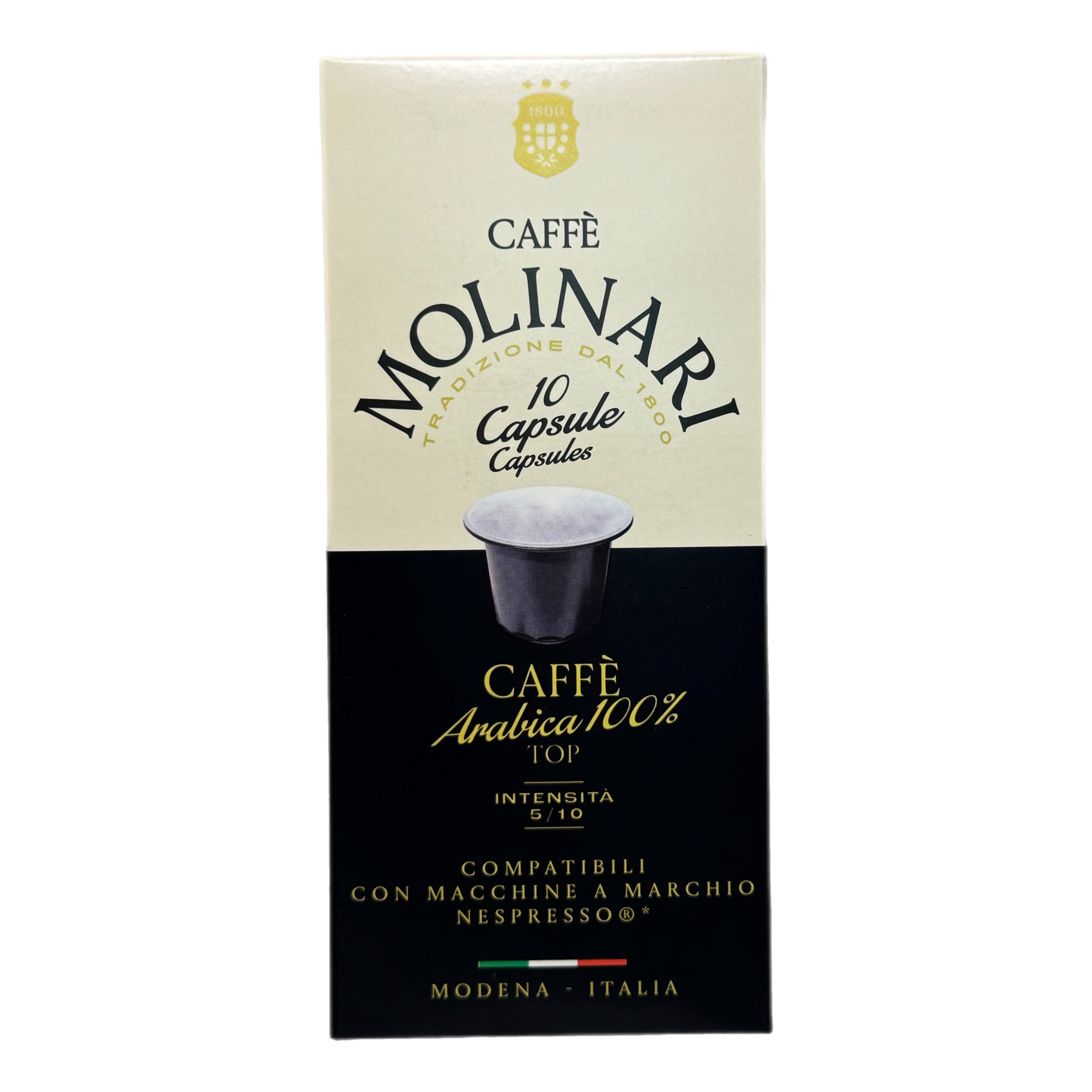 Кофе Molinari 100% Arabika/Арабика 10 капсул по 5г 50г