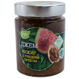 Джем ЛЕСНЫЕ УГОДЬЯ инжир с грецким орехом ст/бан 280г 
