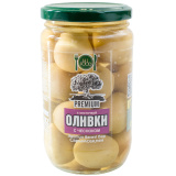 Оливки с косточкой с Чесноком 350г ст/б HiFood Premium