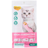 Крем-лакомство Мнямс д/кошек с тунцом Кацуо 4*15г