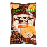 Чипсы картофельные Деревенские 150г жареные рыжики Lorenz