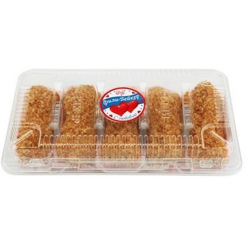 Пирожные заварные Эклер с кремом 250г 5шт Фили-Бейкер 