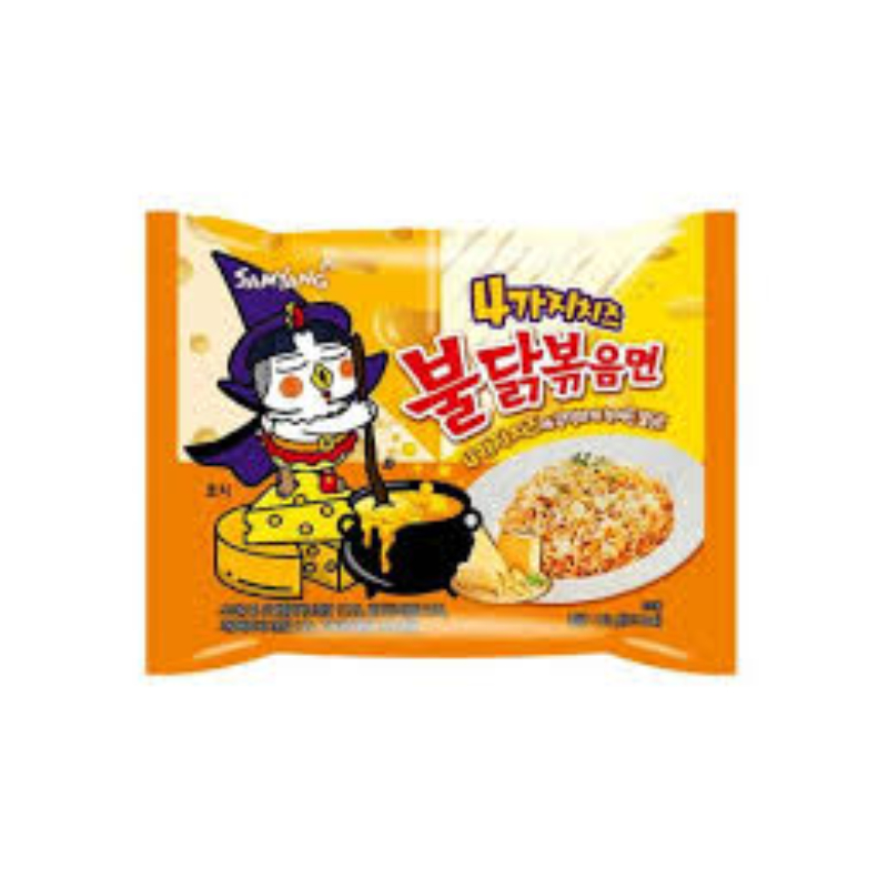 Лапша б/пригот.со вкусом жгучей курицы и кватеро сыров 145г Samyang  