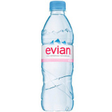 Вода  мин. Эвиан 0,5л н/газ пл/б