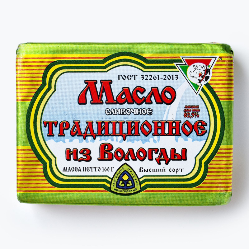 Масло Традиционное из Вологды 82,5% 160г 