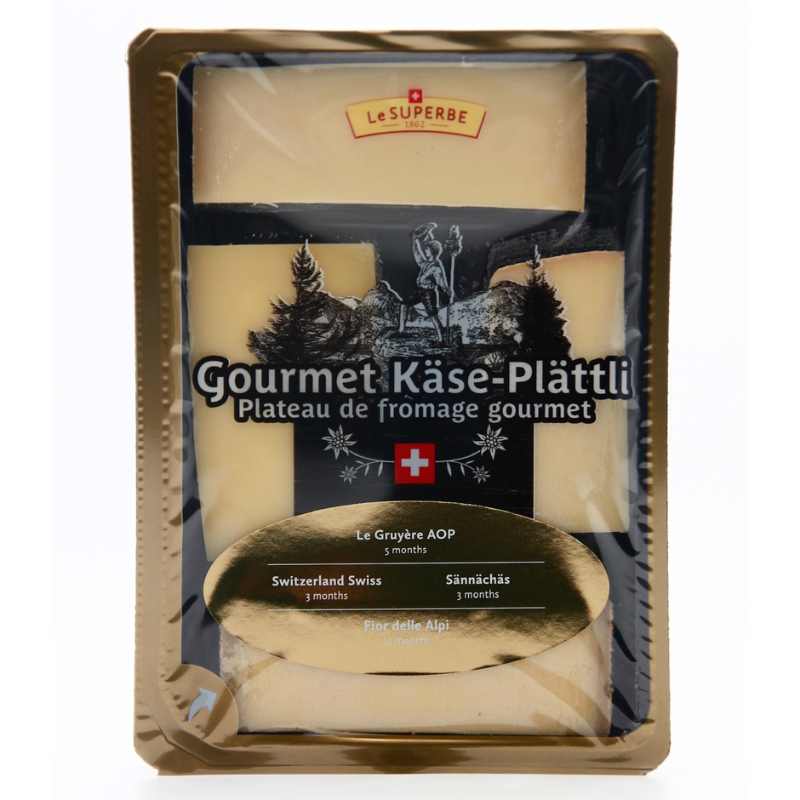 Сыр ассорти из швейцарских сыров ЛеСуперб 260г