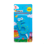 Свеча детская д/торта цифра 5 в упаковке Paterra 401-526