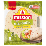 Лепешки Тортильи пшеничные со злаками 250г 6шт.  Mission Лепешки Тортильи пшеничные со злаками 250г 6шт.  Mission