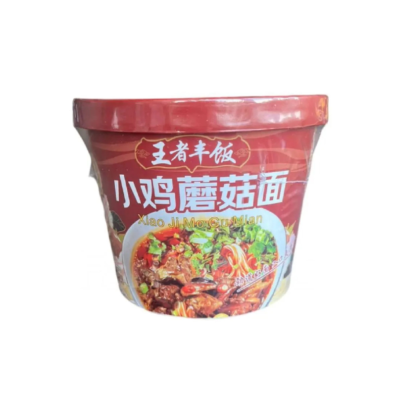 Лапша б/п со вкусом тушеной курицы с грибами 117г Ванджэ Фэн Фань