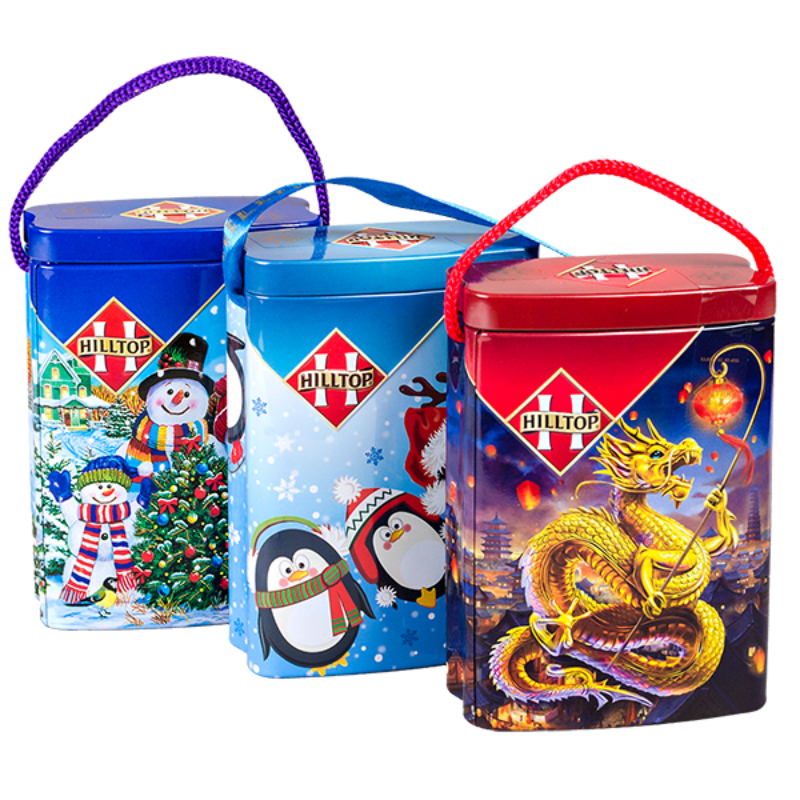 Чай Хилтоп мини-сумочка черный лист микс 30г ж/б