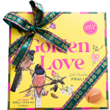 Конфеты шок. ассорти Elit1924 Golden Love сердечки из золотого (карамельного) шоколада 160г