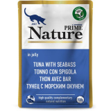 Корм д/кошек Prime Nature Тунец с морским окунем в  желе 100г пауч 137.6.5348