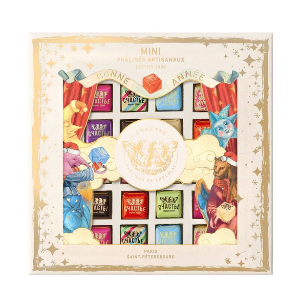 Коллекция мини-пралине  Счастье 36шт Ассорти