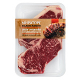 Стейк Стриплойн охл 640 г мрамор.гов. Black Angus Мираторг 