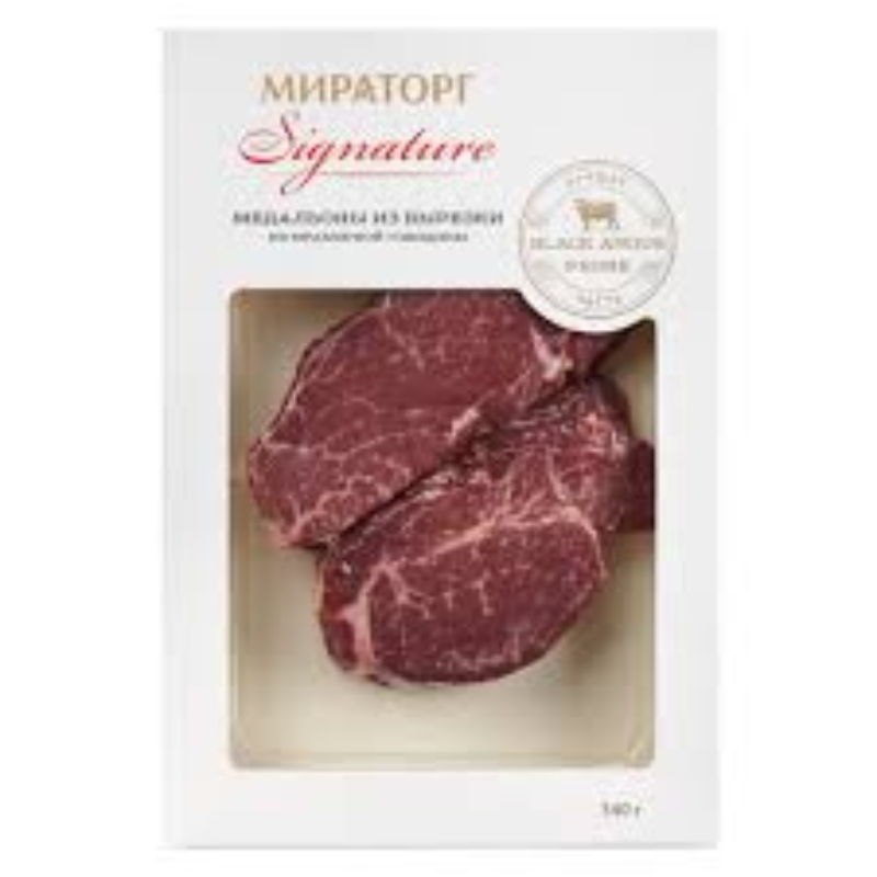 Медальоны из вырезки мрам.говядина SIGNATURE 340 г Мираторг