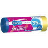 Мешки д/мусора Clear Line cверхпрочные (завязка) 35л 20шт 