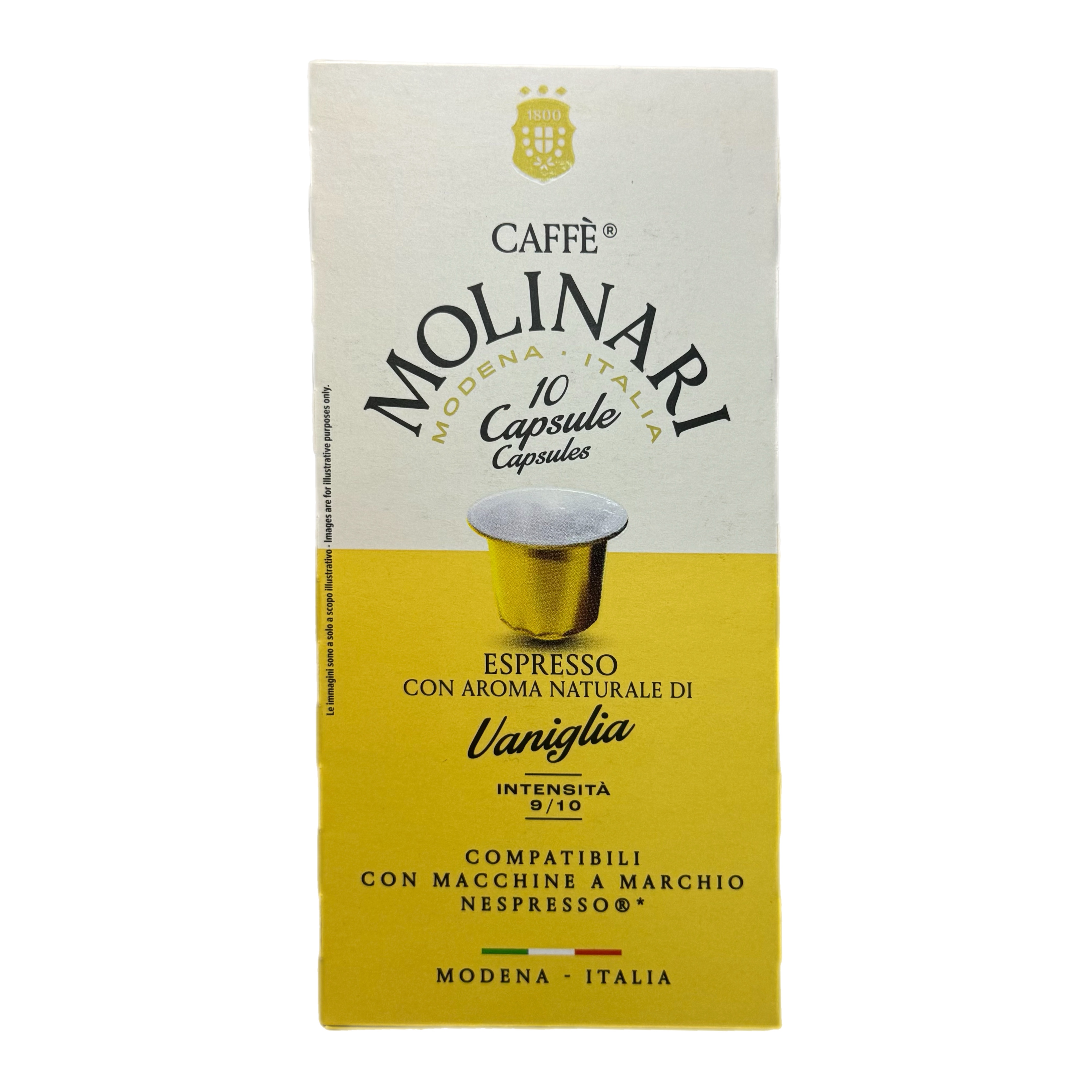 Кофе Molinari Vanilla/Ваниль 10 капсул по 5г 50г