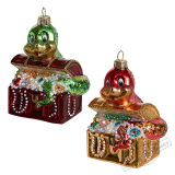 Украшение Змея "Сказочные сокровища" асс. из 2-х (стекло) 7,5х6,5х10 см GLT1157