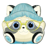 Блокнот 30л Модный енот 67598