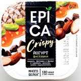 Йогурт Epika Криспи фисташки и семена подсолнечника темн.шоколад 10,5% 140г 