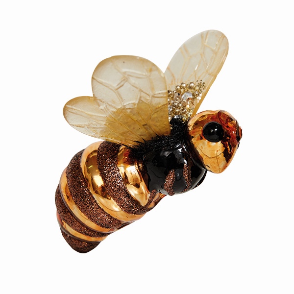 Украшение Золотая Жужа (стекло) 7,5х5х9см GLT882