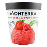 Мороженое Монтерра Сорбет Малина Клубника 306г (480мл)