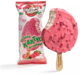 Мороженое Эскимо Веселый Кактус ванильный с малиной в глаз. 80г Чистая линия