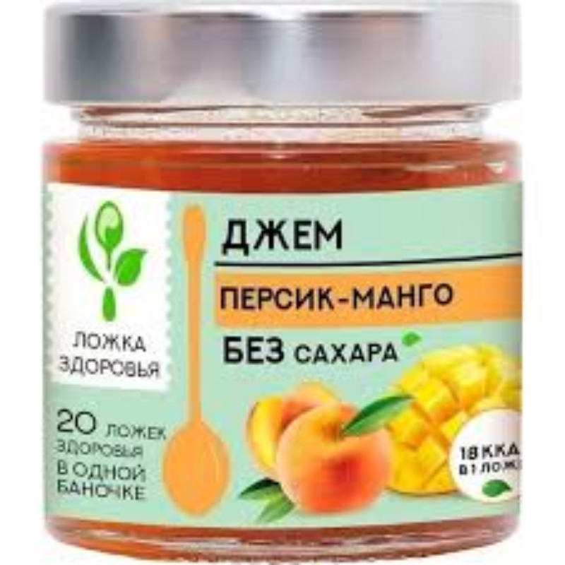 Джем Персик-Манго б/с 200г Ложка здоровья