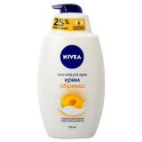 Гель д/душа Nivea Крем абрикос 750мл 