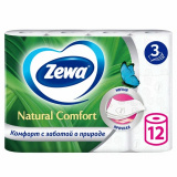 Туал.бумага Зева Natural Comfort 3-х сл 12шт 